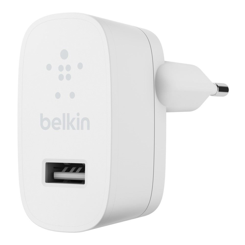 Baltas įkroviklis buitinis Belkin Boost Charge USB-A 12W Baltas įkroviklis buitinis Belkin Boost Charge USB-A 12W baltos spalvos su USB-A jungtimi
