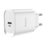 Baltas įkroviklis Hoco N14 20W USB-C su USB-C jungtimi