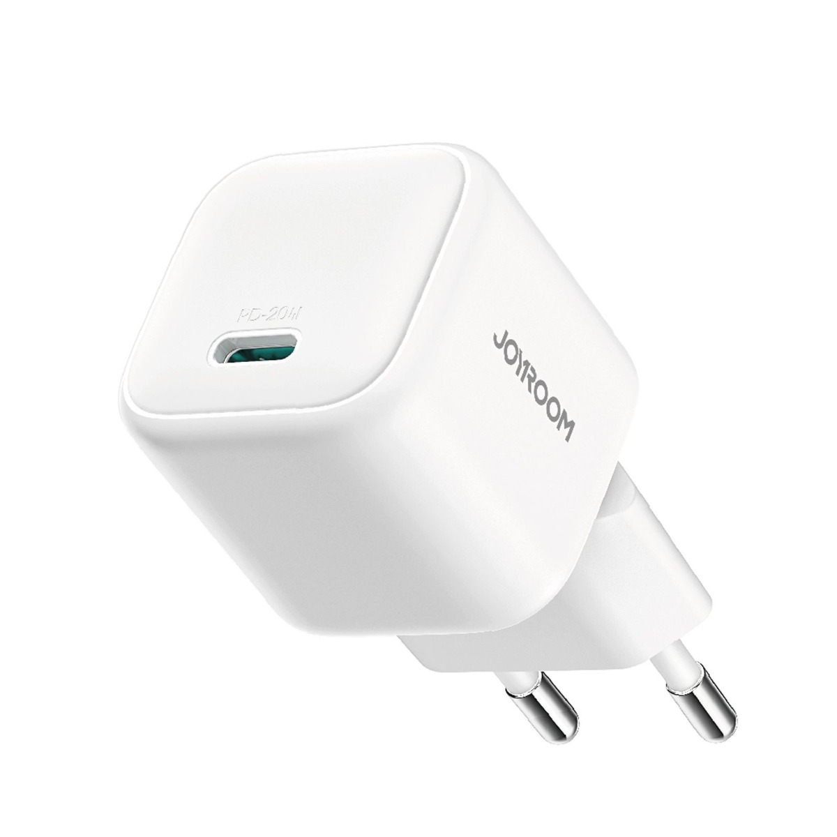 Baltas įkroviklis Joyroom JR-TCG08 USB-C PD20W Baltas įkroviklis Joyroom JR-TCG08 USB-C su PD20W greituoju įkrovimu