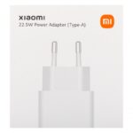 Baltas įkroviklis Xiaomi 22.5W USB-A BHR7757EU su dviem metaliniais kontaktų kaiščiais