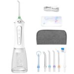 Baltas irigatorius Reach HF-1 su priedais baltas irigatorius geram burnos prieziuros efektyvumui