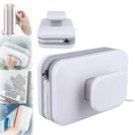 Baltas magnetinis langų valytuvas Reach EasyClean ryškiai baltas su rankena ir minkšta valymo plutele