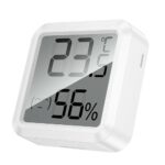 Baltas temperatūros ir drėgmės matuoklis Hoco HX40 su skaitmeniniu ekranu