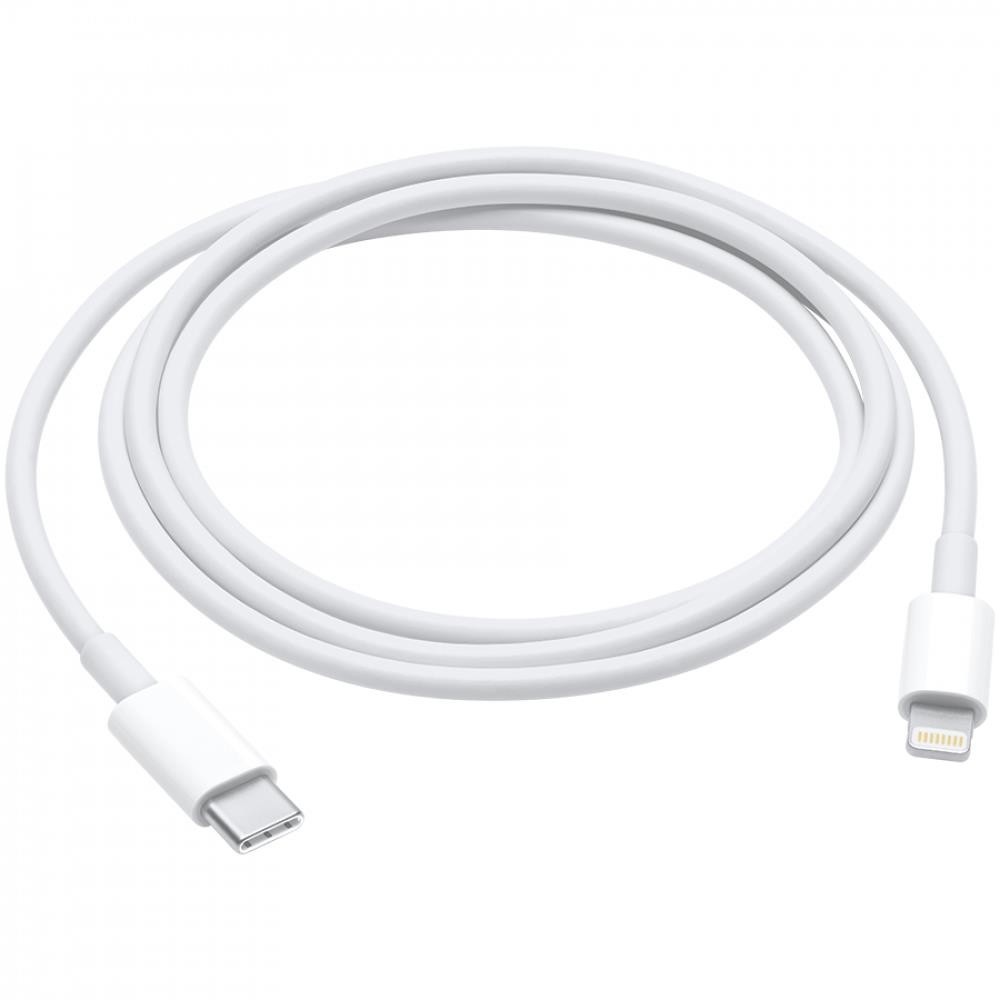 Baltas USB kabelis Apple MM0A3ZM A Baltas USB kabelis Apple MM0A3ZM A 87W USB-C į Lightning 1.0m sujungiamas laidu