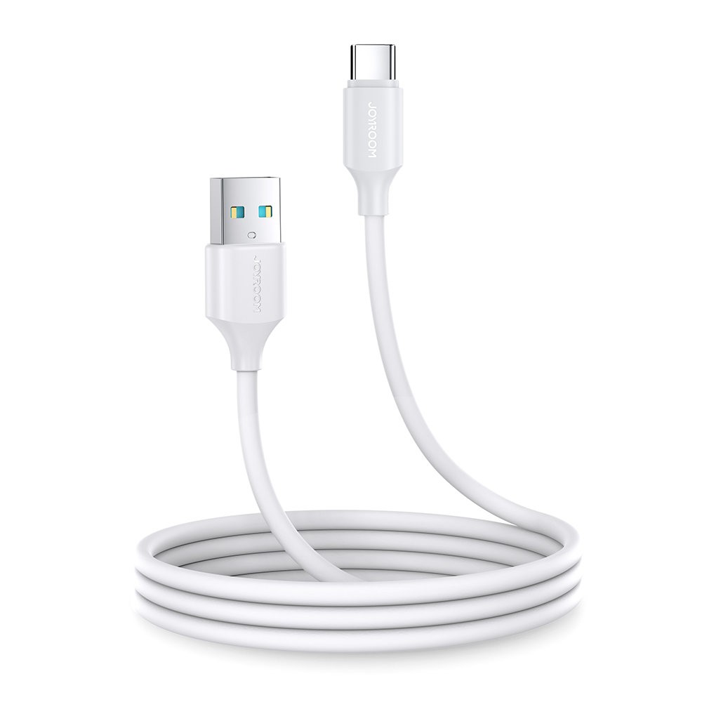 Baltas USB kabelis Joyroom S-UC027A9 USB to Type-C 3A 1.0m Baltas USB kabelis Joyroom S-UC027A9 su USB ir Type-C jungtimis, 1 metro ilgio