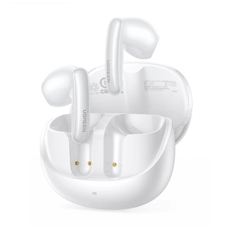 Baltos belaidės ausinės Ugreen HiTune H6 Pro Baltos belaidės ausinės Ugreen HiTune H6 Pro Active Noise-Cancelling ausinės su dėklu