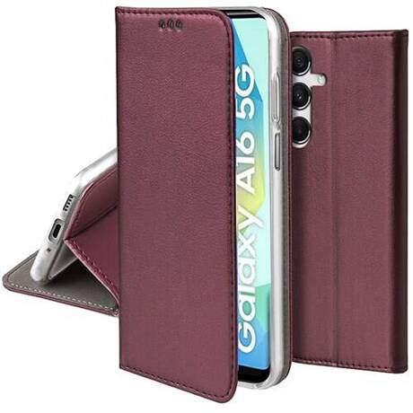 Bordo atverčiamas dėklas Samsung A165 A16 4G A166 A16 5G Smart Magnetic Bordo atverčiamas dėklas Samsung A165 A16 4G A166 A16 5G Smart Magnetic telefone