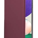 Bordo atverčiamas dėklas Samsung Galaxy A226 A22 5G Book Elegance su matoma telefono ekrano dalimi