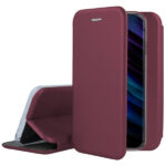 Bordo atverčiamas dėklas Samsung Galaxy S926 S24 Plus Book Elegance su apsaugine kabančia detalizacija