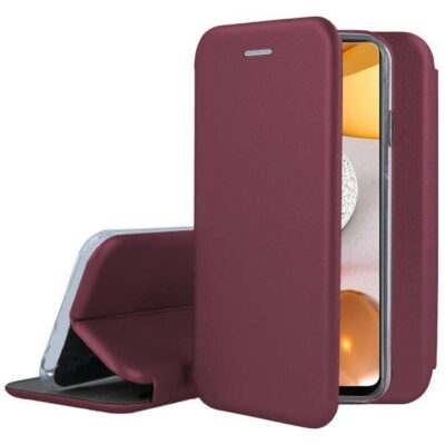 Bordo atverčiamas dėklas Xiaomi Redmi A3 komfortiškai stovinčiam telefonui