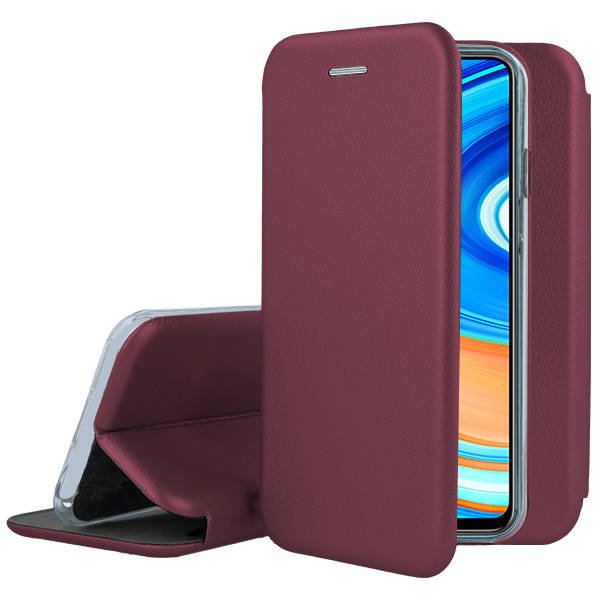 Bordo atverčiamas dėklas Xiaomi Redmi Note 9 Book Elegance Bordo atverčiamas dėklas Xiaomi Redmi Note 9 su apsauga ir stovu