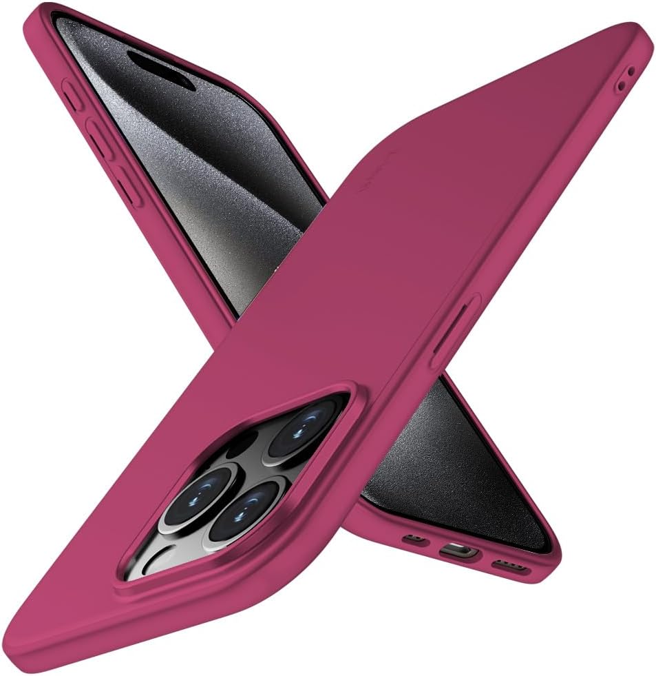 Bordo deklas Apple iPhone 15 Pro X-level Guardian Bordo deklas Apple iPhone 15 Pro telefonu apsaugai su tikslu pagrindiniu ir saliniu vaizdu