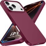 Bordo deklas Apple iPhone 17 Pro X-level Guardian raudonos spalvos