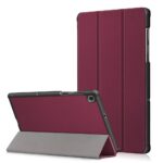 Bordo odinis dėklas Lenovo Tab M10 Plus X606 10.3 colių, matomas sulankstytas ir atlenktas dėklas