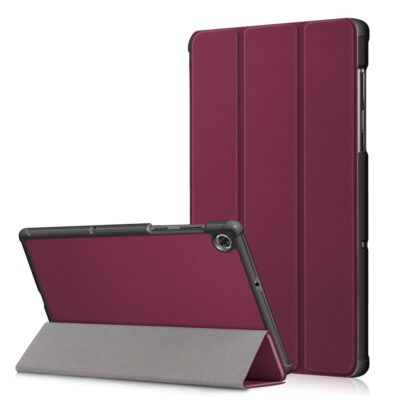 Bordo odinis dėklas Lenovo Tab M10 Plus X606 10.3 colių, matomas sulankstytas ir atlenktas dėklas
