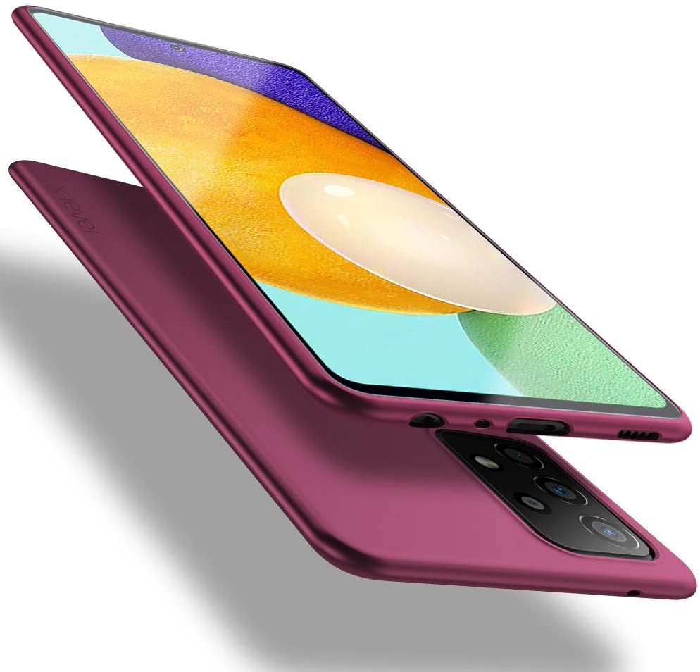 Bordo dėklas Samsung Galaxy A336 A33 5G X-level Guardian Bordo dėklas Samsung Galaxy A336 A33 5G X-level Guardian, matomas iš dviejų pusių su ekranu ir kamerų skyriumi