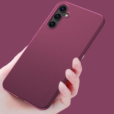 Bordo dėklas Samsung Galaxy A346 A34 5G X-level Guardian su matiniu paviršiumi laikomas delne