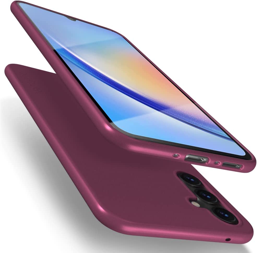 Bordo dėklas Samsung Galaxy A346 A34 5G X-level Guardian Bordo dėklas Samsung Galaxy A346 A34 5G su matiniu paviršiumi ir atvira kamera
