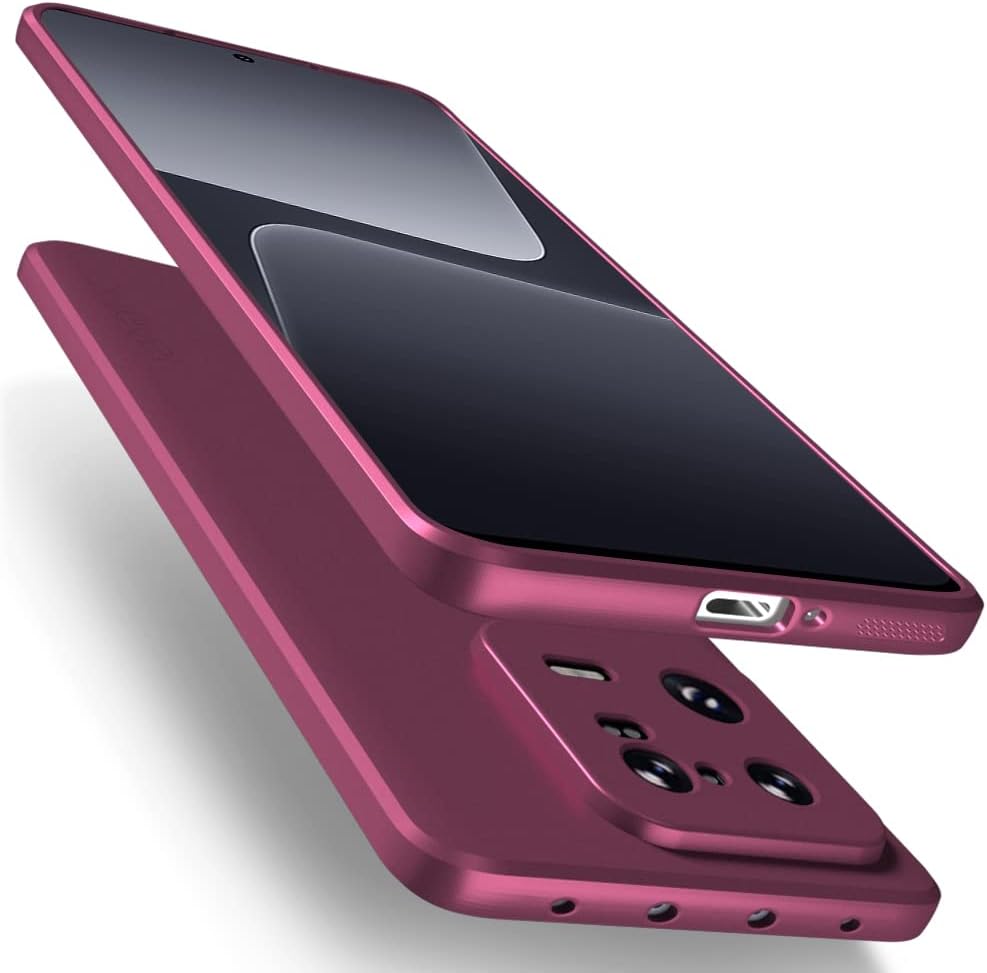 Bordo dėklas Xiaomi 13 Pro X-level Guardian Bordo dėklas Xiaomi 13 Pro X-level Guardian telefone su matiniu paviršiumi ir atidengtomis kamerų angomis