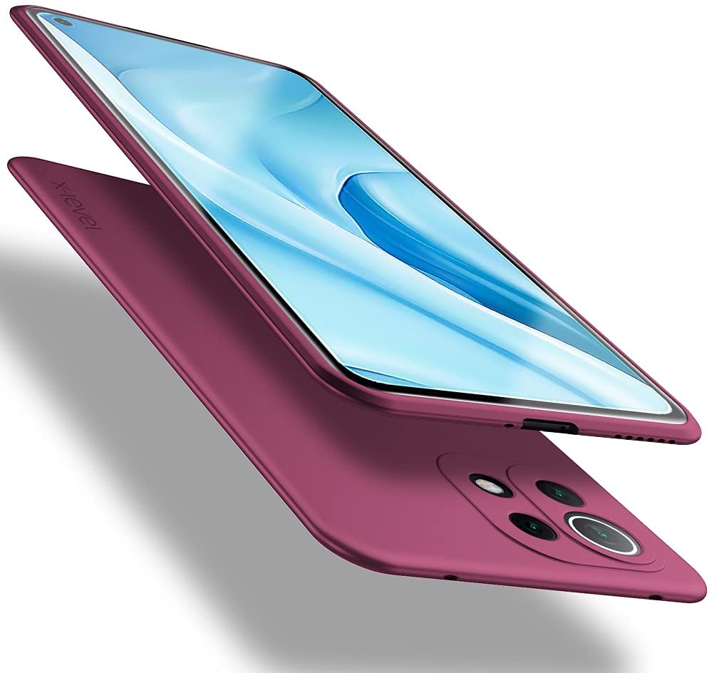 Bordo dėklas Xiaomi Mi 11 Lite 4G 5G X-level Guardian Bordo dėklas Xiaomi Mi 11 Lite 4G 5G X-level Guardian spalvotas ir plonas