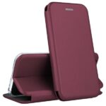 Bordo spalvos atverciams deklas Samsung Galaxy A510 A5 2016 Book Elegance is atsivercia