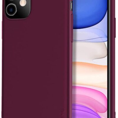 Bordo spalvos dėklas Apple iPhone 11 X-level Guardian su matiniu paviršiumi ir apsauga kamerai