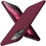 Bordo spalvos dėklas Apple iPhone 13 Pro X-level Guardian, apsaugantis telefoną iš priekio ir nugarėlės