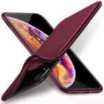 Bordo spalvos dėklas Apple iPhone XR X-level Guardian telefonui su matiniu paviršiumi ir plonu dizainu