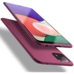 Bordo spalvos dėklas Samsung Galaxy A226 A22 5G X-level Guardian su kamera ir ekranu