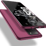 Bordo spalvos dėklas Samsung Galaxy G988 S20 Ultra X-level Guardian apsaugo telefoną ir išlaiko prieigą prie jungčių