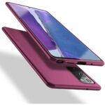 Bordo spalvos dėklas Samsung Galaxy Note 20 X-level Guardian su matiniu paviršiumi ir tiksliais išpjovomis