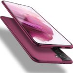 Bordo spalvos dėklas Samsung Galaxy S21 Plus S30 Plus X-level Guardian matomas iš priekio ir galo