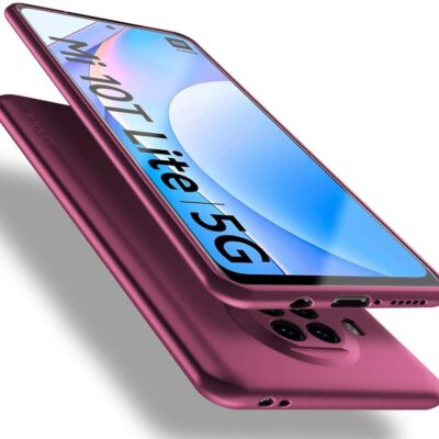 Bordo spalvos dėklas Xiaomi Mi 10T Lite X-level Guardian telefonui su matiniu paviršiumi