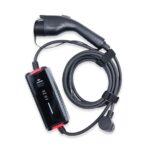 Elektromobilių įkroviklis Reach PEVC1 juodos spalvos su ilgu laidu ir Type1 jungtimi