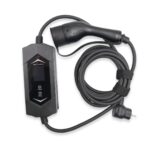 Elektromobiliu ikroviklis Reach PEVC2 220V Type2 16A 3.5kW su juodu laidu ir lizdu