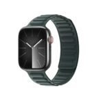 Evergreen apyrankė Dux Ducis BL Series Apple Watch su tamsiai žalia silikonine juostele