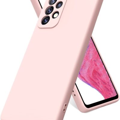 Rožinis silikoninis dėklas Samsung Galaxy A135 A13 4G Liquid Silicone 1.5mm stilingai apsaugo telefoną