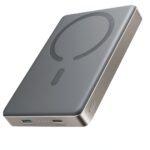 titano spalvos isorine baterija power bank joyroom jr-pbm08 pro su magnetiniu bevieliu ikrovimu