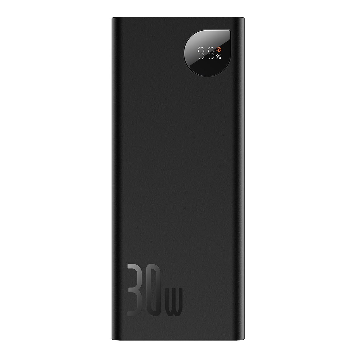 Juoda išorinė baterija Power Bank Baseus Adaman 30W 20000mAh Juoda išorinė baterija Power Bank Baseus Adaman 30W su skaitmeniniu procentų ekranu