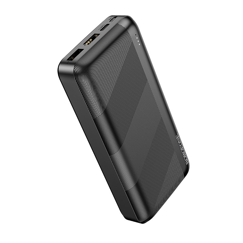 Juoda išorinė baterija Power Bank Borofone BJ27A 2xUSB 20000mAh Juoda išorinė baterija Power Bank Borofone BJ27A su dviem USB jungtimis ir 20000mAh talpa