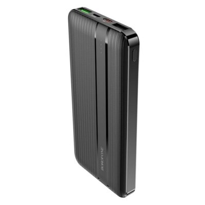 Juoda išorinė baterija Power Bank Borofone BJ9 su Type-C PD ir Quick Charge 3.0 jungtimis