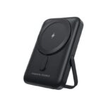 juoda isorine baterija power bank choetech b743 su magnetiniu laikikliu