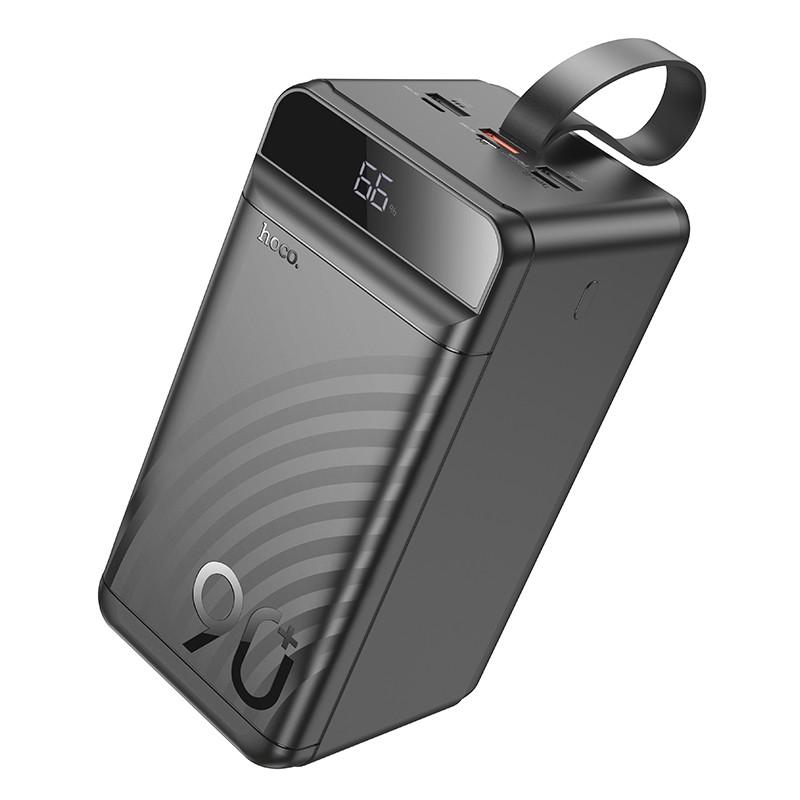 Juoda išorinė baterija Power Bank Hoco J123D Juoda išorinė baterija Power Bank Hoco J123D su skaitmeniniu ekranu ir 90000mAh talpa