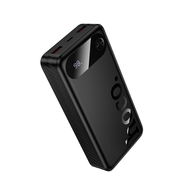 Juoda išorinė baterija Power Bank Hoco J154A Juoda išorinė baterija Power Bank Hoco J154A su skaitmeniniu ekranu ir 22.5W galia