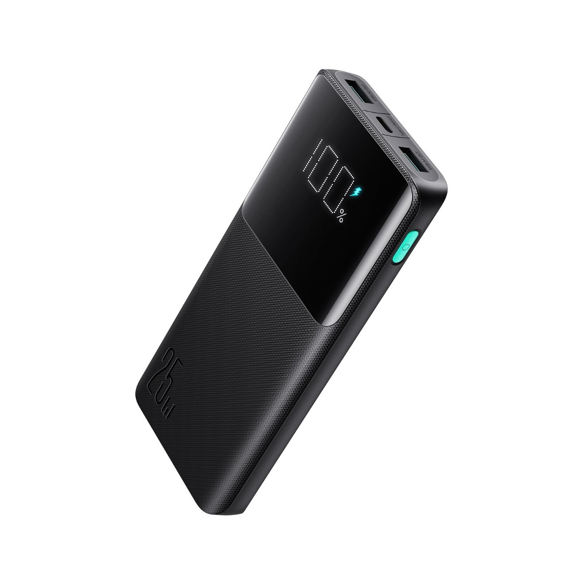 Juoda išorinė baterija Power Bank Joyroom JR-PBF20 Juoda išorinė baterija Power Bank Joyroom JR-PBF20 su LED ekranu rodančiu baterijos kiekį