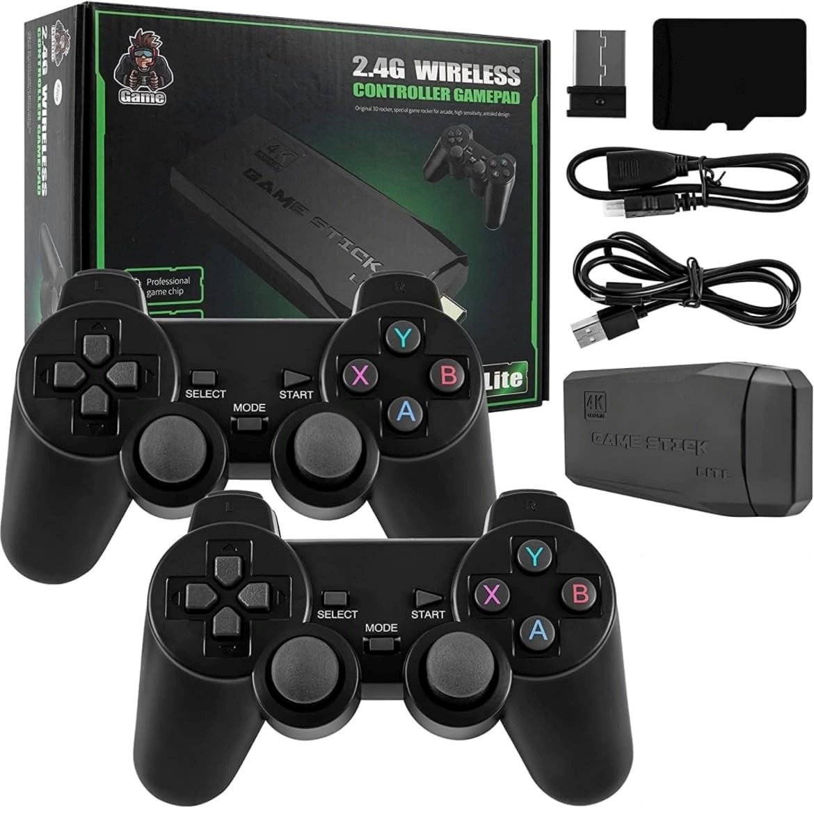 Juoda žaidimų konsolė Reach Retro Gaming RC-1 Juoda žaidimų konsolė Reach Retro Gaming RC-1 su dviem belaidžiais valdikliais ir priedais