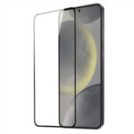 Juodais apvadais apsauginis stikliukas Dux Ducis 9D skirtas Samsung S721 S24 FE telefonui