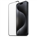 Juodais apvadais apsauginis stikliukas Apple iPhone 15 Pro ekranui