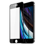 Juodais apvadais apsauginis stikliukas Dux Ducis Apple iPhone 7 8 SE 2020 SE 2022 priekinė pusė
