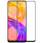 Juodas 2.5D apsauginis ekrano stikliukas Xiaomi Mi 11 Lite telefonui, pilnai dengiantis ekraną